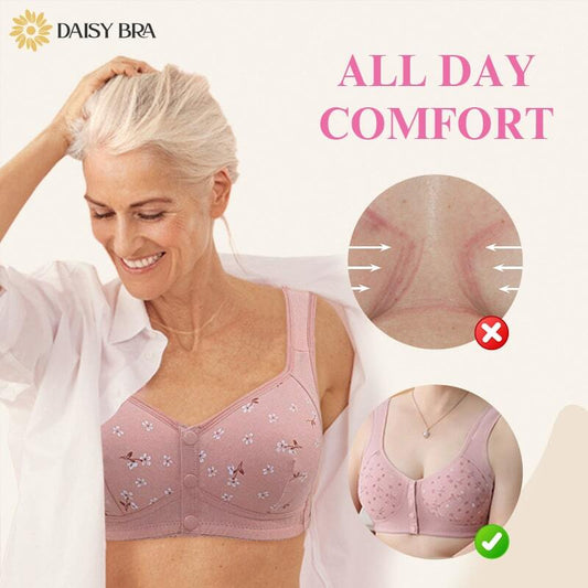 Daisy Bra ™ cómodo y conveniente botón frontal BR