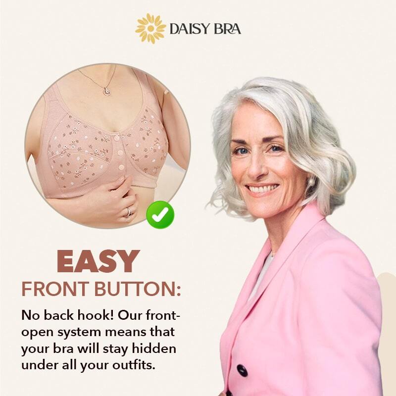 Daisy Bra ™ comodo e comodo pulsante frontale BR