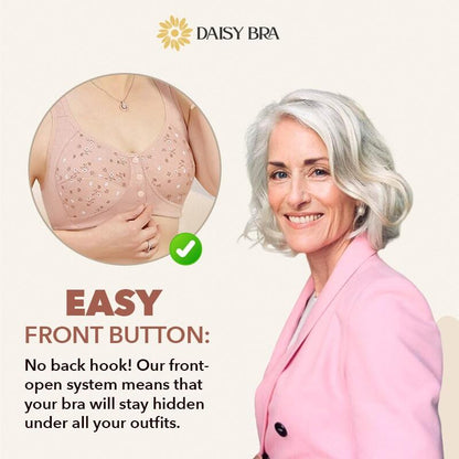 Daisy Bra ™ comodo e comodo pulsante frontale BR