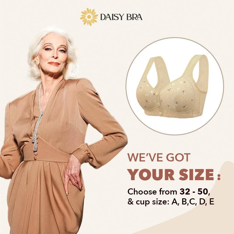 Daisy Bra ™ comodo e comodo pulsante frontale BR